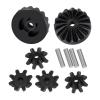 Black Hard Steel Differential Gear Set for 1/18 for Gra-nite for Gr-om RC Car Metal Gears Upgrade Parts view 1