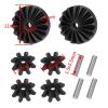 Black Hard Steel Differential Gear Set for 1/18 for Gra-nite for Gr-om RC Car Metal Gears Upgrade Parts view 2