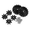 Black Hard Steel Differential Gear Set for 1/18 for Gra-nite for Gr-om RC Car Metal Gears Upgrade Parts view 3