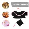 Ciieeo Cute Bear Graduation Outfit Set Shawl Cap and Certificate for Graduation Celebration view 3