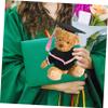 Ciieeo Cute Bear Graduation Outfit Set Shawl Cap and Certificate for Graduation Celebration view 4