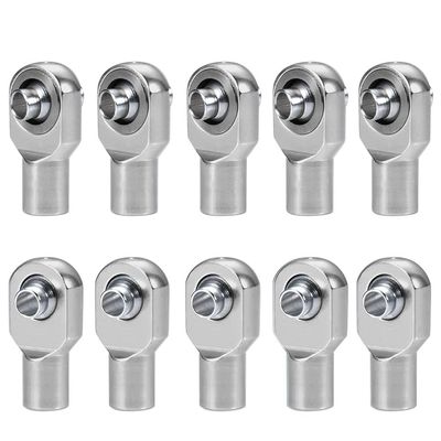 10Pcs Metal M3 Rod Ends Steel Short Ball Compatible with Traxxas Slash 4x4 Rustler Stampede Telluride 1/10 RC Crawler Car Parts(Titanium 10pcs)