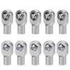 10Pcs Metal M3 Rod Ends Steel Short Ball Compatible with Traxxas Slash 4x4 Rustler Stampede Telluride 1/10 RC Crawler Car Parts(Titanium 10pcs) view 1