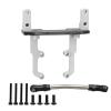 Carbon Fiber Metal Servo Mount Stand with Steering Link for 1/10 RC Crawler Car Axial SCX10 II 90046 AR44 Axle Upgrade Parts(Silver) view 1