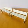 1:12 Scale Wooden Dollhouse Bench Miniature Outdoor Garden Park Yard Decor view 4
