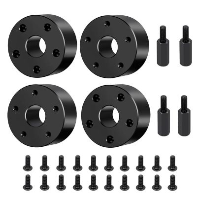4PCS Aluminum Alloy Wheel Wideners Front Wheels Hub Adapter +19mm for 1/10 for Ta-Miya Clod for Bu-Ster Upgrade Parts