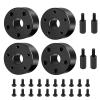 4PCS Aluminum Alloy Wheel Wideners Front Wheels Hub Adapter +19mm for 1/10 for Ta-Miya Clod for Bu-Ster Upgrade Parts view 1