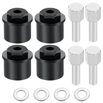 4PCS Aluminum Alloy Wheel Hex Adapters Widen Front Wheels Hub 15mm for 1/10 for Tam-iya for Bu-Ster Accessories