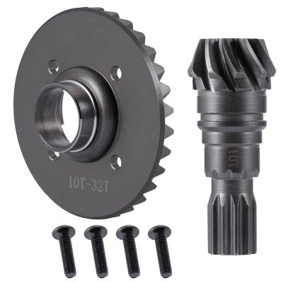 Steel Front Rear Diff Gear Drive Bevel Gears 10T-32T for 1/5 for T-RAXXAS for X-MAXX Parts(Front Diff Gear)