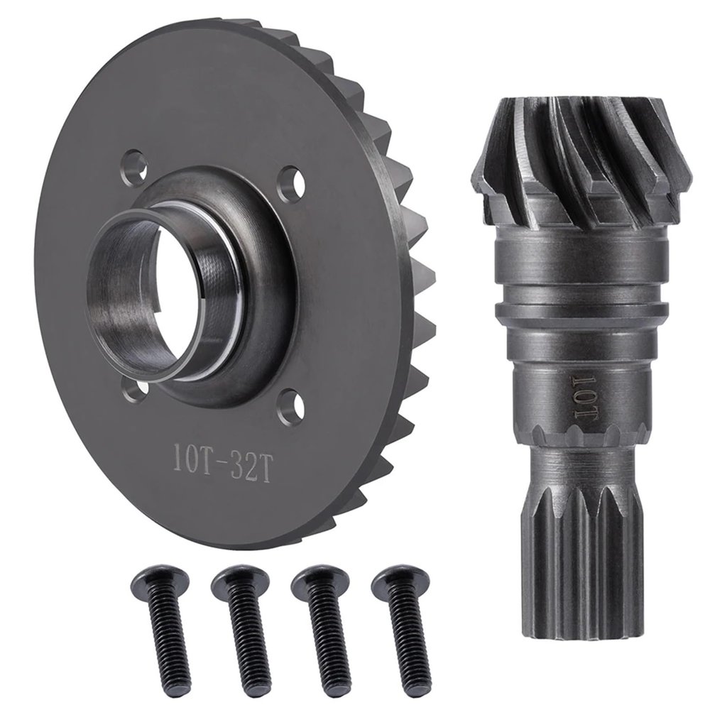Steel Front Rear Diff Gear Drive Bevel Gears 10T-32T for 1/5 for T-RAXXAS for X-MAXX Parts(Front Diff Gear)