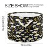 Kigai Daisy Flower Storage Basket with Cotton Hanldes Collapsible Laundry Basket Blanket Toy Organizer Closet Sotrage Bin for Nursery, Bedroom, Home view 2