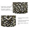 Kigai Daisy Flower Storage Basket with Cotton Hanldes Collapsible Laundry Basket Blanket Toy Organizer Closet Sotrage Bin for Nursery, Bedroom, Home view 3