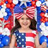 YanJie 7'' 2pcs Baby Girl Headbands 4th of July Independence Day Hair Bands for Kids Toddlers Infants Newborns Girl Outfits view 3