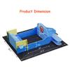Airplane Wooden Sandbox, Outdoor Sand Box with Bottom Liner, Kids Sandpit w/Propeller, Rudder, Wings for Ages 3-8, Spacious Kids Sand Pit for Beach, Patio, Backyard view 2