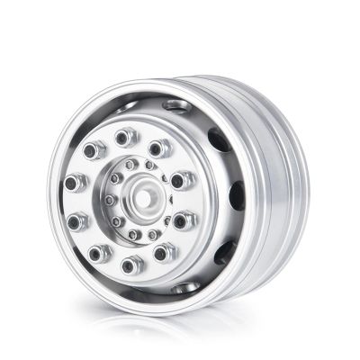 Aluminum Alloy Front Wheel Hub Rims for 1/14 for Tam-iya Truck RC Climbing Trailer Cargo Car Parts(1PCS)