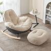 Penguin Rocking Chair Nursery, Glider Rocking Chair for Living Room, Indoor Rocking Chair with Padded Seat, Reading Chair for Bedroom, Garden Lounger, Modern, Stylish view 1