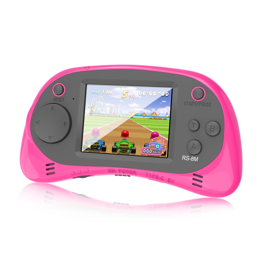 EASEGMER Kids Handheld Game Player - 220 Built-in Games, 2.5" IPS Display, Rechargeable & Long-Lasting - Ideal Travel Toys for Kids Ages 3-10 Boys & Girls