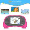 EASEGMER Kids Handheld Game Player - 220 Built-in Games, 2.5" IPS Display, Rechargeable & Long-Lasting - Ideal Travel Toys for Kids Ages 3-10 Boys & Girls view 3