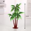 10 Pcs 14cm Miniature Plastic Palm Trees Artificial Coconut Trees Small Model Scenery Trees Mini Realistic Tropical Trees Palm Tree Cupcake Cake Topper Faux Hawaiian Plants Faux Aquarium Fake Plants view 2