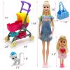 Dolls & Accessories Playset with Doll Transforming Stroller Dog Pet for Girls Ages 3-5-7-12 Birthday Gifts view 2