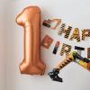 40 Inch Orange 50 Number Balloon Orange 50 Balloons Birthday Wedding Party digital Decorations (Number 50) view 3