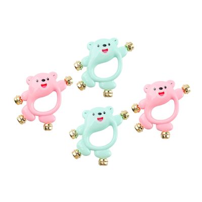 BESPORTBLE 4pcs Boy Girl Rattle Toys Creative Handbell Plaything for Boy Girl Hanging Toys Smooth Lightweight Design Engaging Sensory Development Tool