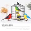 BESTonZON Voice-Controlled Bird Toy for Kids Electric Chirping Small Bird with Finger Clip Realistic Singing Interactive Plastic Play Toy (Random Color) view 2