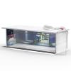 SAMYUCHO 1/64 Scale Diecast Display Case for Hot Wheels Matchbox Cars, Toy Car Model Mini Garage with LED Light and Acrylic Cover, Stackable Parking Lot Diorama Storage for Collection Present view 1
