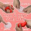 1pcs Squishy Strawberry,Cute Squeeze Toys,Kawaii Squishies PVC Toys,Stress Relieving Fur Ball OPP Packaging Gifts Fidget Toys for Anxiety&Relaxation for Kids Adults (1pcs red) view 3