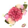 Baluue Girls Elastic Flower Headband Newborn Headband for Baptism Birthday Parties view 1
