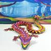 24 Inches 3D Printed Dragon with Dragon Egg, Articulated Rainbow Silk Crystal Dragon, Executive Desk Toy, Fidget ADHD Autism Toy D0102-DR-24 view 2