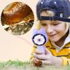 1000X Microscope for Kids, 3 in 1 Portable Digital Magnifying Glass, 650mAh Pocket Microscope with 2 inch Screen, 8 LED Lights, Support 14 Languages, Photo Video Recording view 2