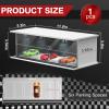 SAMYUCHO 1/64 Scale Diecast Display Case for Hot Wheels Matchbox Cars, Toy Car Model Mini Garage with LED Light and Acrylic Cover, Stackable Parking Lot Diorama Storage for Collection Present view 2