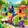 Atoylink Toddler Dinosaur Sorting and Stacking Toys with Magnetic Wooden Dinosaur Train Set, Baby Number Blocks Nesting Boxes Preschool Learning Montessori Toys for 1 2 3 Year Old Boys Girls Gift view 4