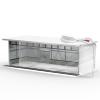 SAMYUCHO 1/64 Scale Diecast Display Case for Hot Wheels Matchbox Cars, Toy Car Model Mini Garage with LED Light and Acrylic Cover, Stackable Parking Lot Diorama Storage for Collection Present view 1