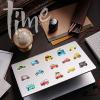100 Pcs Car Sticker, Bus Truck Airplane Ship Thick Gel Cling Truck Transportation Vehicle Sticker for Toddler Kid Teaching School Home Party Supplies view 3