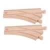 Sosoport 2pcs Wooden y Track Connectors for Train Sets Multi-Directional Switch Tracks Wooden Railway Accessories for Boy Girl Educational Play Compatible with Major Brands view 1