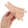 Sosoport 2pcs Wooden y Track Connectors for Train Sets Multi-Directional Switch Tracks Wooden Railway Accessories for Boy Girl Educational Play Compatible with Major Brands view 4