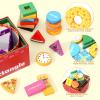 Atoylink Montessori Toys Shape Sorter for Toddlers, Wooden Stacking Blocks Nesting Boxes Baby Everyday Objects Shape Sorting Toys Matching Games, Preschool Learning Toys for 1 2 3 Year Old Boys Girls view 4