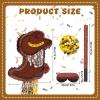 4 Pcs Cowboy Boot Pinata Set Include 15.7 x 11.8 inches Brown Western Piata with Stick Confetti and Mask Western Birthday Party Decorations for Photo Prop Candy Holder Party Supplies (Cowboy Boot) view 2