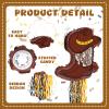 4 Pcs Cowboy Boot Pinata Set Include 15.7 x 11.8 inches Brown Western Piata with Stick Confetti and Mask Western Birthday Party Decorations for Photo Prop Candy Holder Party Supplies (Cowboy Boot) view 3