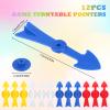 12pcs Arrow Game Spinners, Premium Plastic V-Shaped Board Game Spinners Replacement Pieces for Board Games Classroom Activities DIY Projects(Yellow, Blue, Red, White) view 2