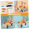 BESPORTBLE 1set Tool Car Toy for Boys and Girls Educational Screwdriver Board Wooden Disassembly Toy Fun Activity for Toddlers Problem-Solving Teamwork Skills view 4