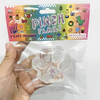 1pcs Squishy Paw, Cat Paw Squeeze Toys,Cute Fufu Toys, Fidget Toys for Stress Relief, Novelty Cute Things Sticky Mochi Toys