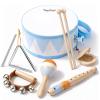 Drum Set for Boys - Toys for 2 3 Year Old Boy Birthday Gifts - Wooden Montessori Musical Instruments for Toddlers 2-4, Preschool Musical Toys with Snare Drum for Kids Age 3-5 view 1