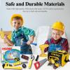 Kids Tool Set 36 PCS Toddler Tool Set with Electric Drill, Pretend Play Toy Tools for Kids Ages 3,4,5,6,7,8 Years Old, Boy Toys view 4