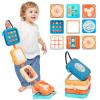 WATMAID Toys for 1 Year Old, Travel Toys for Toddler 1-3, Montessori Busy Board Activity Cube with Fine Motor Skills, Christmas Birthday Gifts for 1 Year Old Boy Girl, Kids Stocking Stuffs view 1