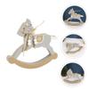 HANABASS Wooden Ornament Miniature Desktop Decor for Boy Girl Adorable Density Board Horse Figure for Boy Girl Room Festive Tabletop Display view 3