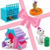 DSHMIXIA Dolls Accessories Playsets Dog Cat Figures with House Cage Pet Pretend Play Toys for Doll Toddlers 3-5 Age 5-7 Girls Kids Brithday Gifts view 2
