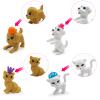 DSHMIXIA Dolls Accessories Playsets Dog Cat Figures with House Cage Pet Pretend Play Toys for Doll Toddlers 3-5 Age 5-7 Girls Kids Brithday Gifts view 4